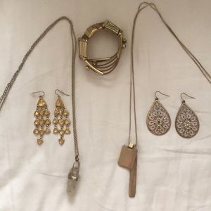 Gold jewelry bundle